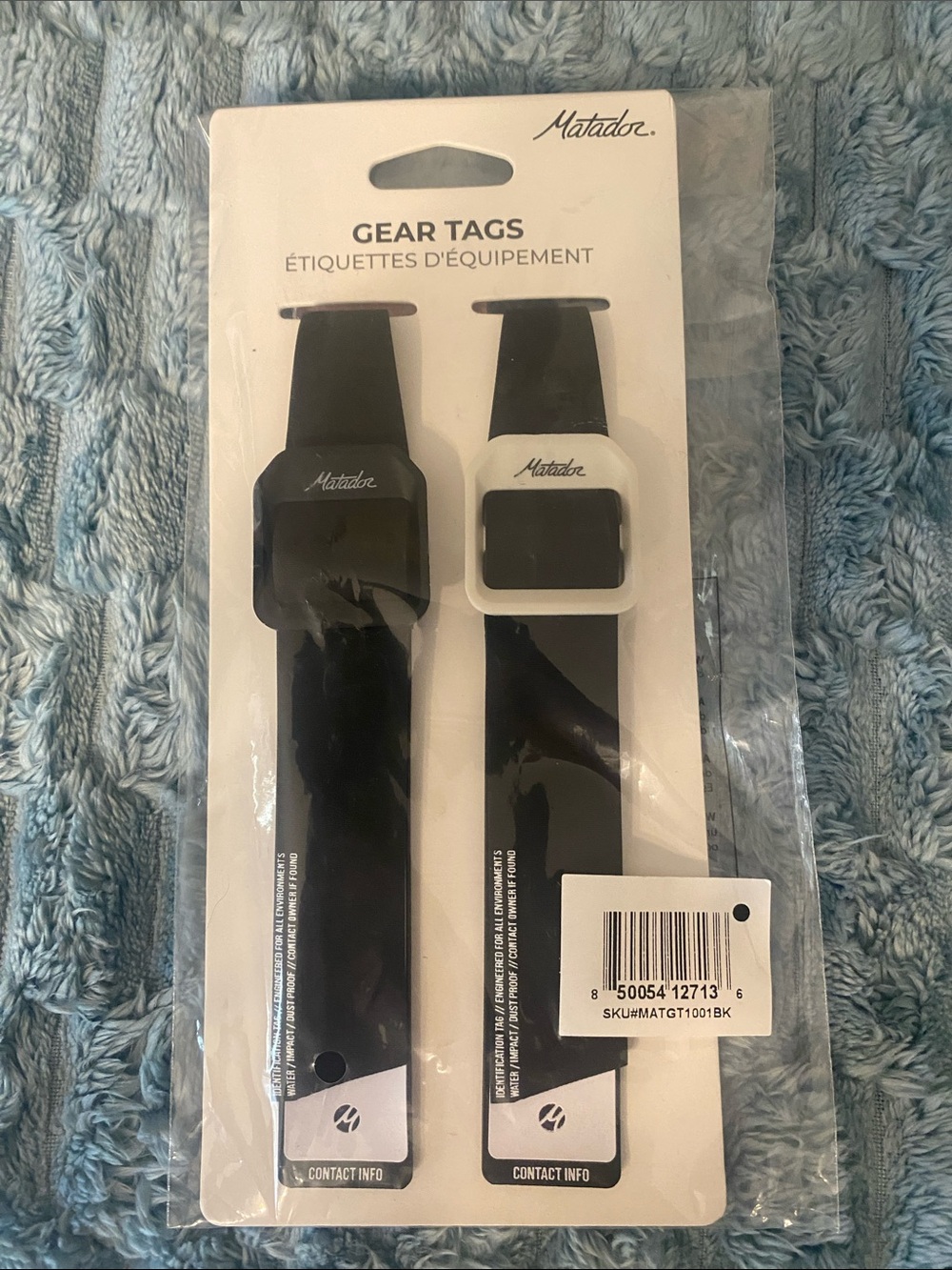 Matador Gear Tags Weatherproof Luggage Backpack Identifier 2-Pack Black NWT